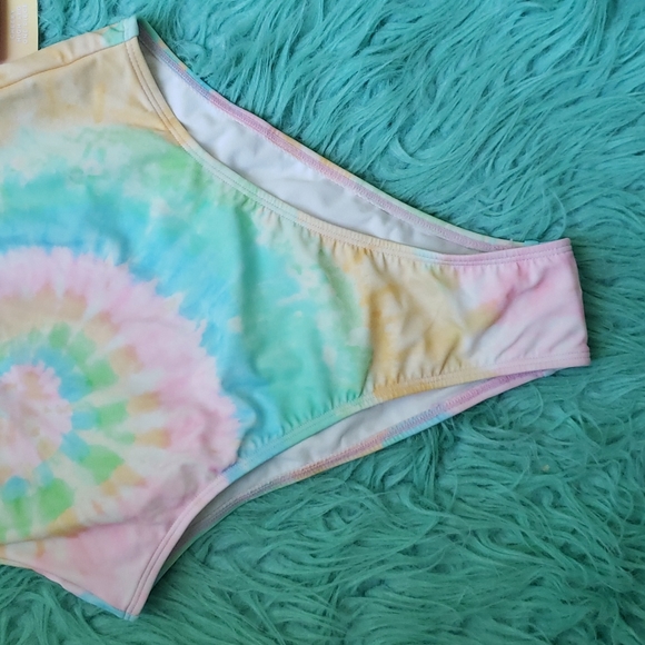 NWT Stoney Clover Lane Tie Dye High Cut Cheeky One Piece SwimSuit - Picture 3 of 8
